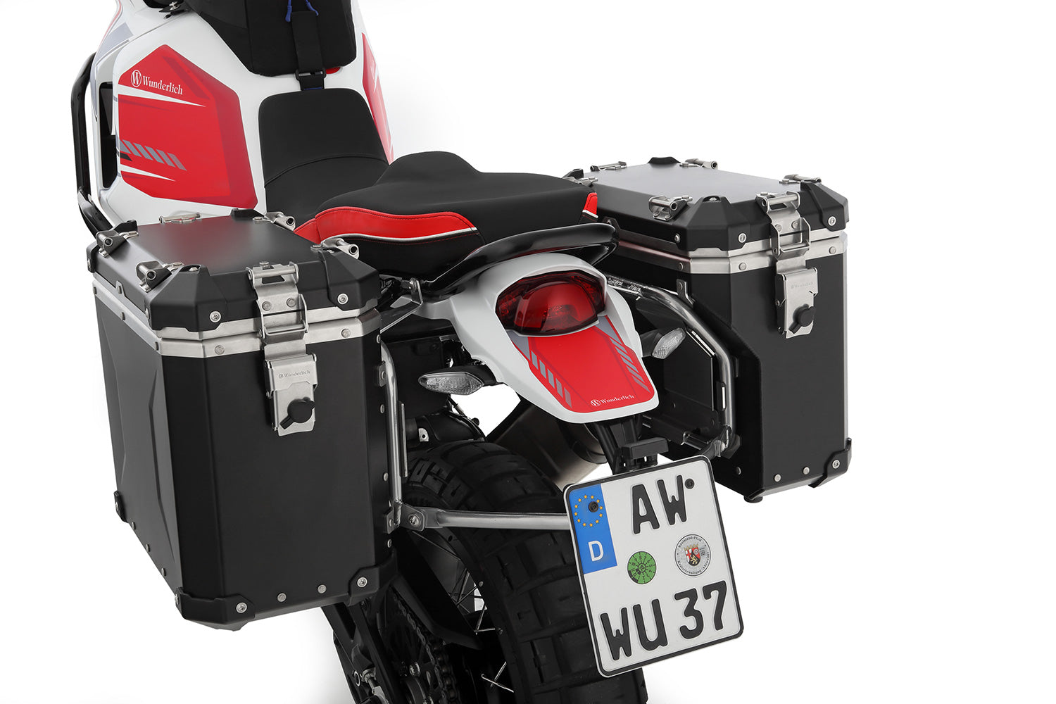 Wunderlich case set EXTREME - slimline - without lock cylinder - black