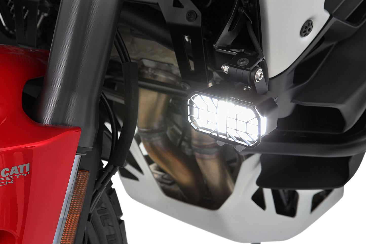 Wunderlich LED Auxillary headlight MICROFLOOTER 3.0 - black - for vehicle mounting