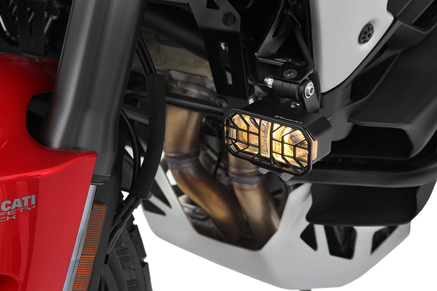 Wunderlich LED Auxillary headlight MICROFLOOTER 3.0 - black - for vehicle mounting