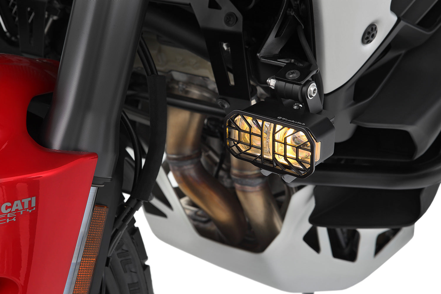 Wunderlich LED Auxillary headlight MICROFLOOTER 3.0 - black - for vehicle mounting