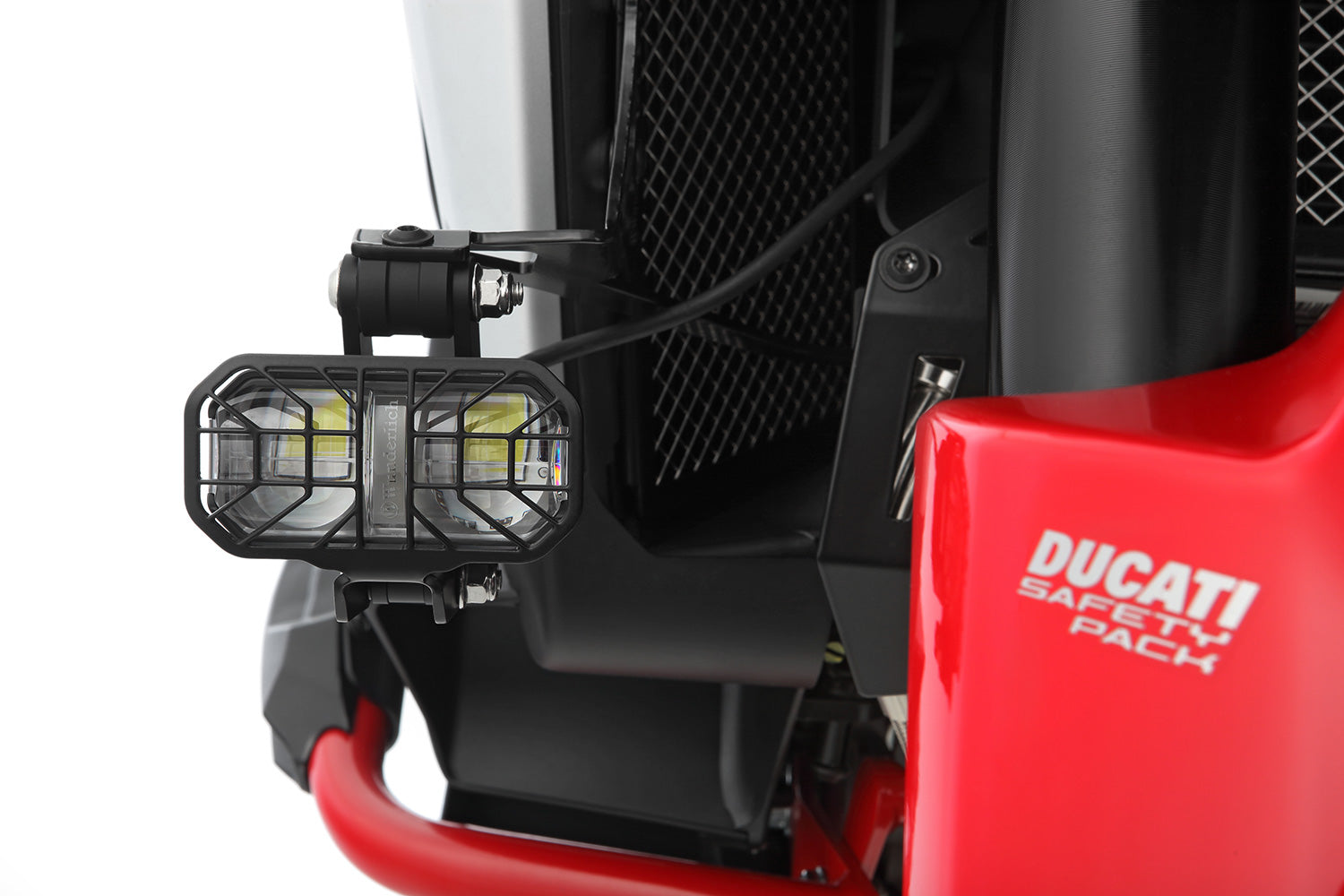 Wunderlich LED Auxillary headlight MICROFLOOTER 3.0 - black - for vehicle mounting