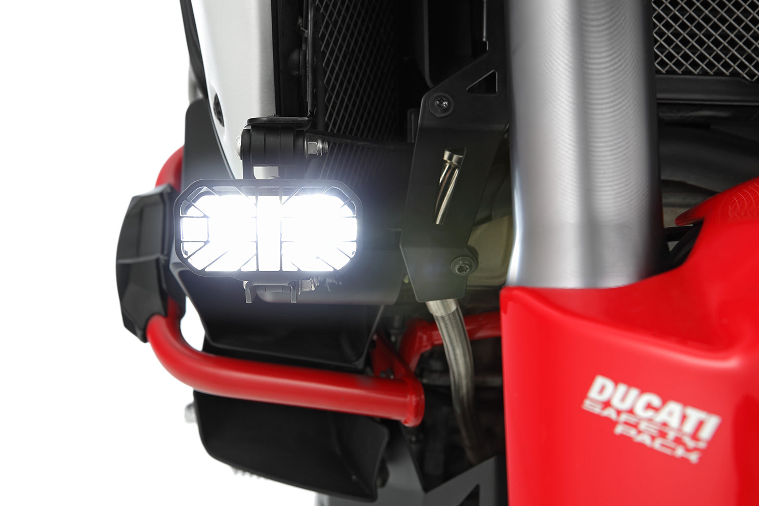 Wunderlich LED Auxillary headlight MICROFLOOTER 3.0 - black - for vehicle mounting