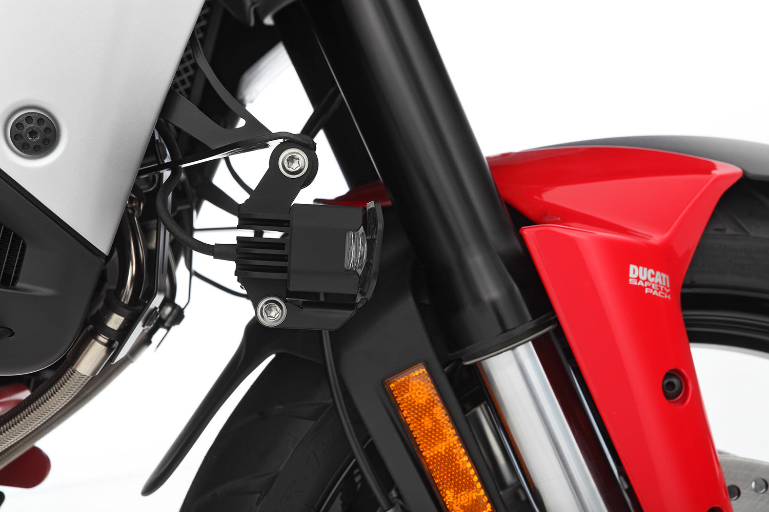 Wunderlich LED Auxillary headlight MICROFLOOTER 3.0 - black - for vehicle mounting