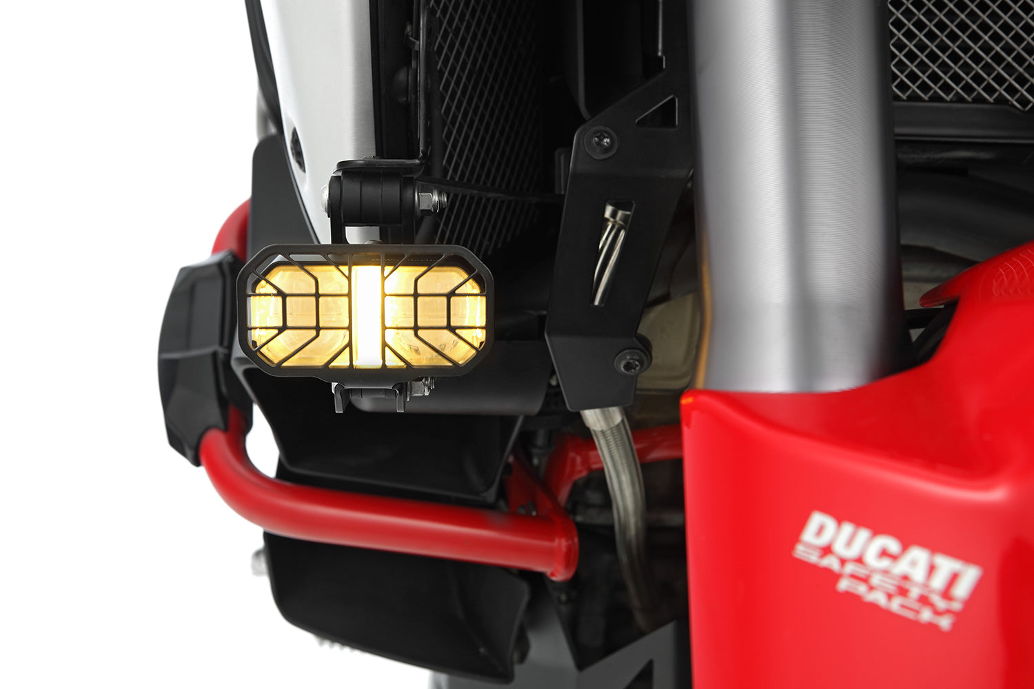 Wunderlich LED Auxillary headlight MICROFLOOTER 3.0 - black - for vehicle mounting