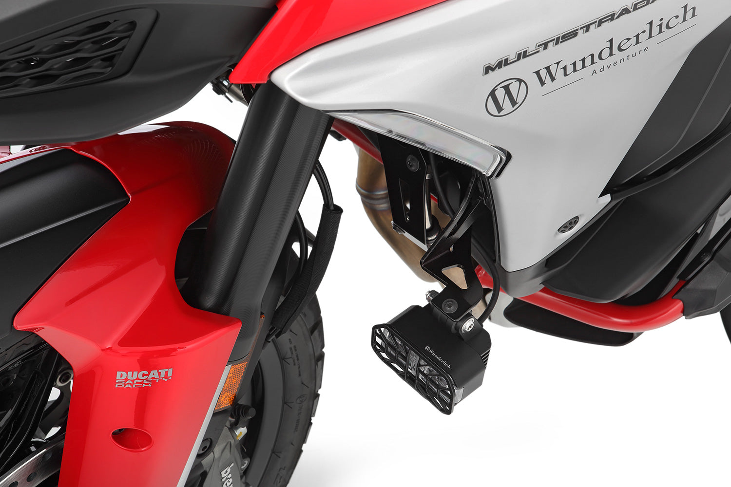Wunderlich LED Auxillary headlight MICROFLOOTER 3.0 - black - for vehicle mounting
