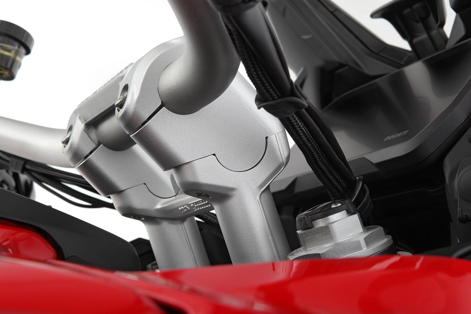 Wunderlich ERGO+ handlebar riser - silver